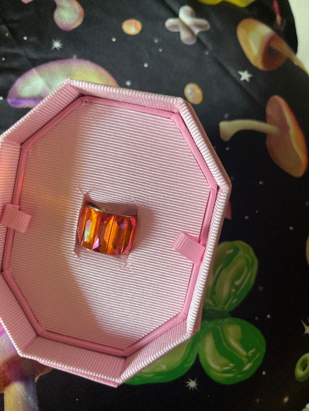 Swarovski ring size 52 curiosa baguette cut crystal